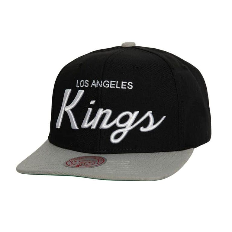 Los Angeles Kings Retro Script Mitchell and Ness Snapback Hat
