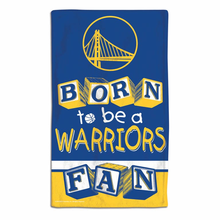 Golden State Warriors Baby Burp Cloth 10x17"