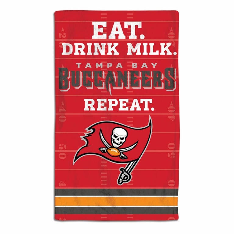 Tampa Bay Buccaneers Baby Burp Cloth 10x17"