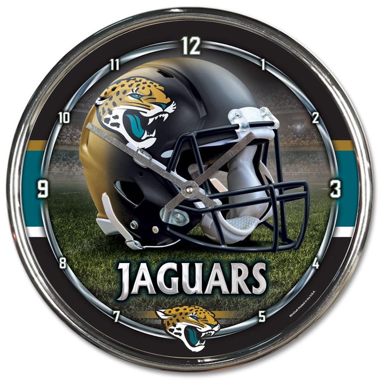 Jacksonville Jaguars Round Chrome Wall Clock