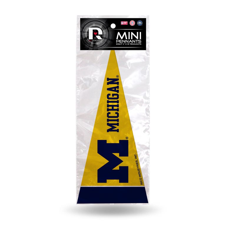 Michigan Wolverines 8 Piece Mini Pennants Set