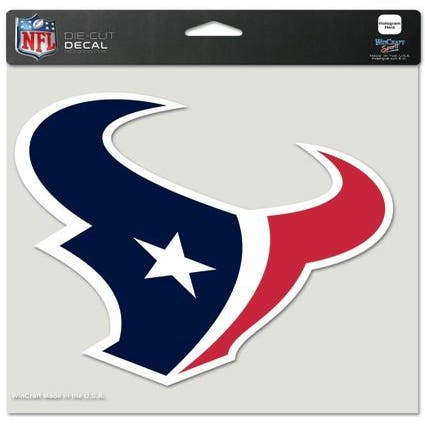 Houston Texans Perfect Cut Decal 8x8"