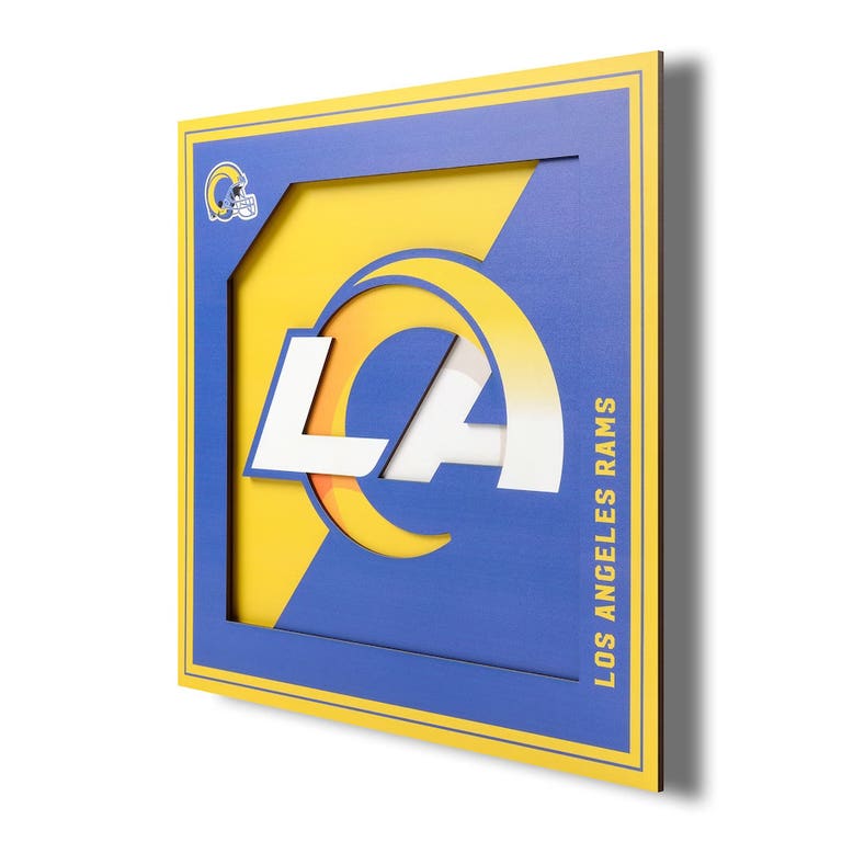 Los Angeles Rams 3D Wall Art 12x12"