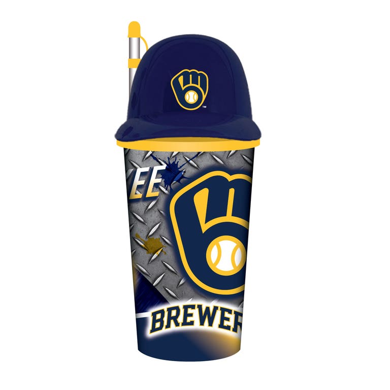 Milwaukee Brewers Helmet Cup with Straw 32oz