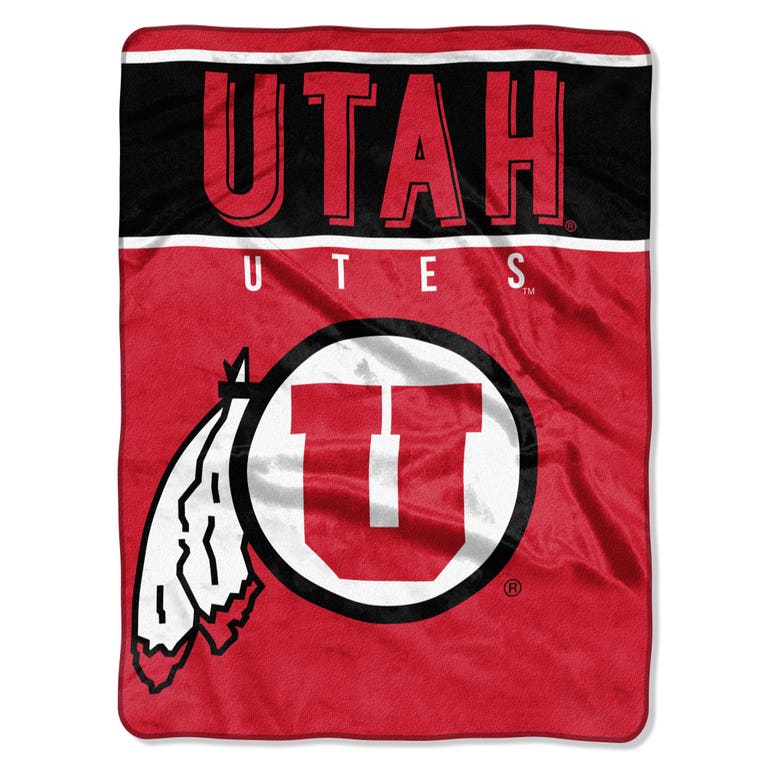 Utah Utes Raschel Basic Design Blanket 60x80"