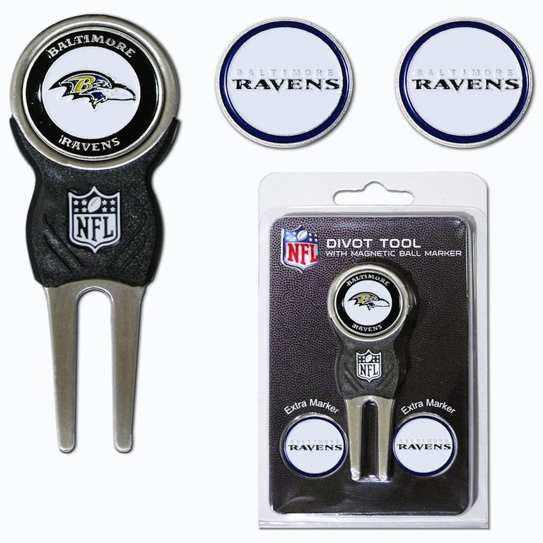 Baltimore Ravens Golf Divot Tool with 3 Markers
