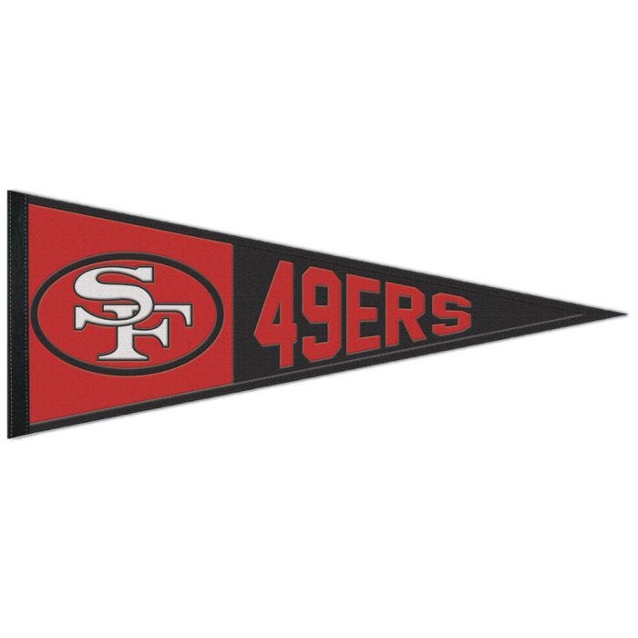 San Francisco 49ers Embroidered Retro Wool Logo Pennant 13x32"
