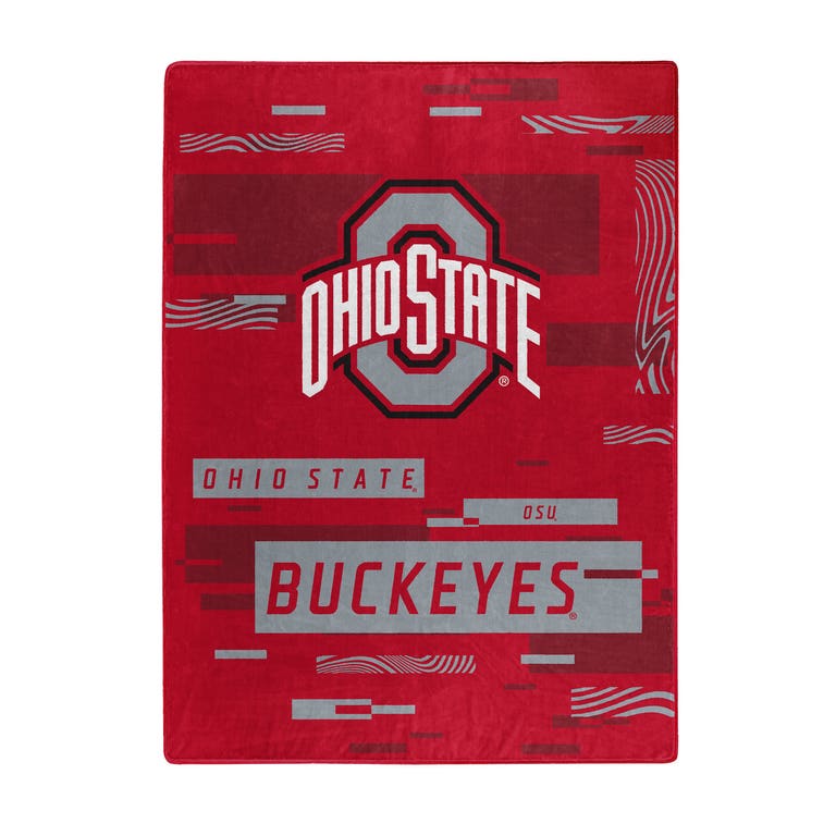 Ohio State Buckeyes Digital Design Raschel Blanket 60x80"