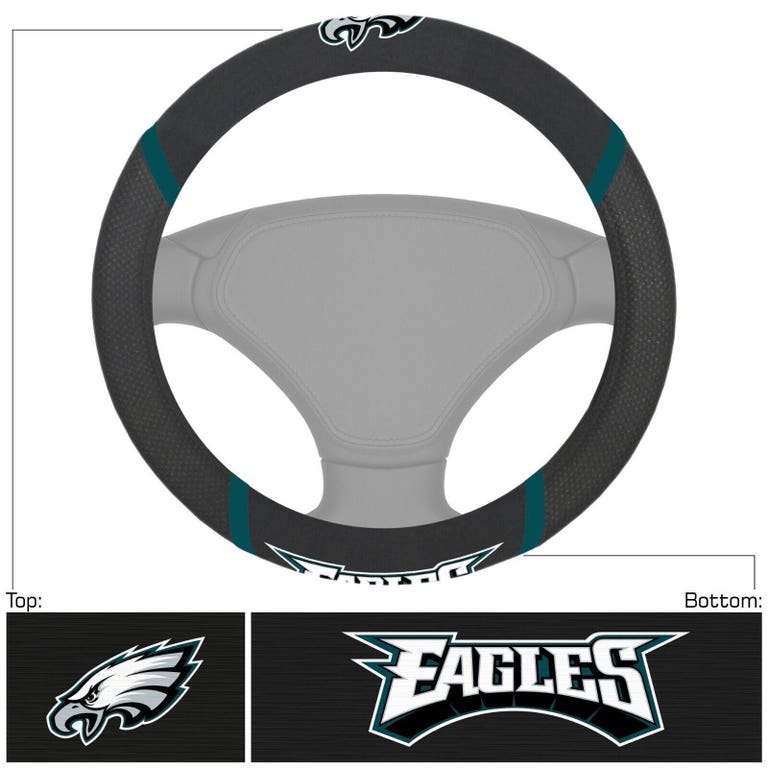 Philadelphia Eagles Embroidered Mesh Steering Wheel Cover