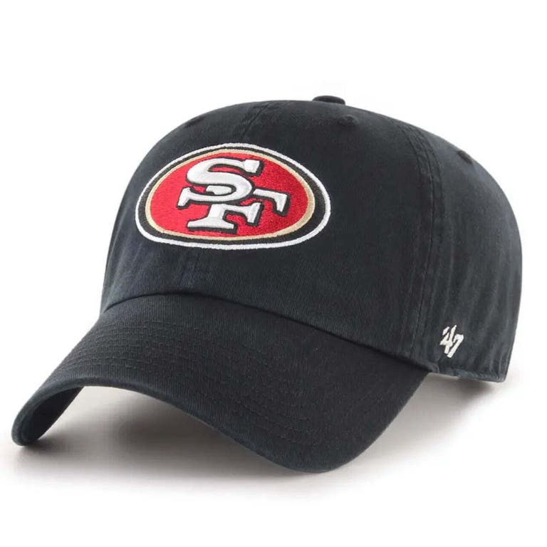 San Francisco 49ers Black Cleanup '47 Brand Adjustable Hat