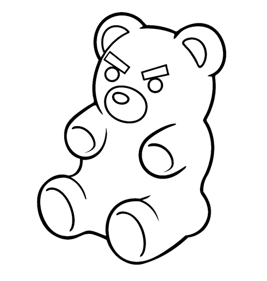 Angry Gummy Bear