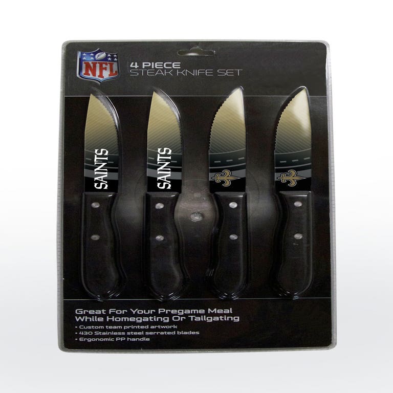 New Orleans Saints Steak Knife 4 Pack Set