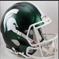Michigan State Spartans Deluxe Replica Speed Helmet - Satin Shell
