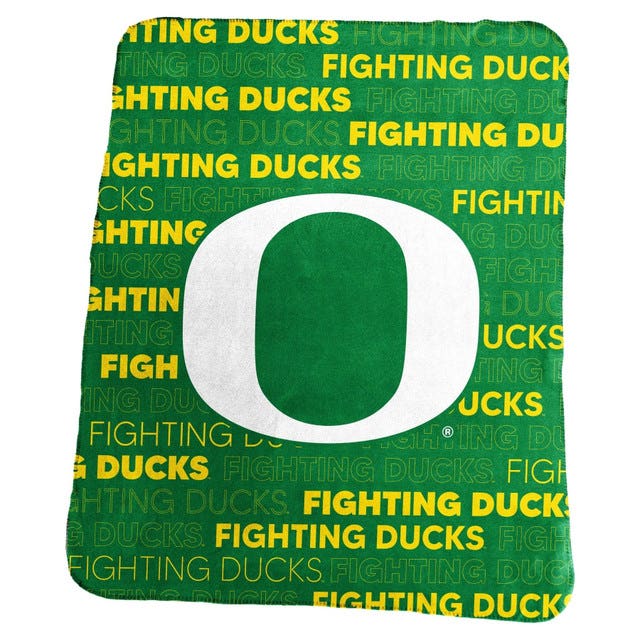 Oregon Ducks Logo Brands Classic Fleece Blanket 50x60"