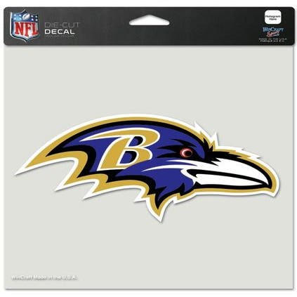 Baltimore Ravens Perfect Cut Decal 8x8"