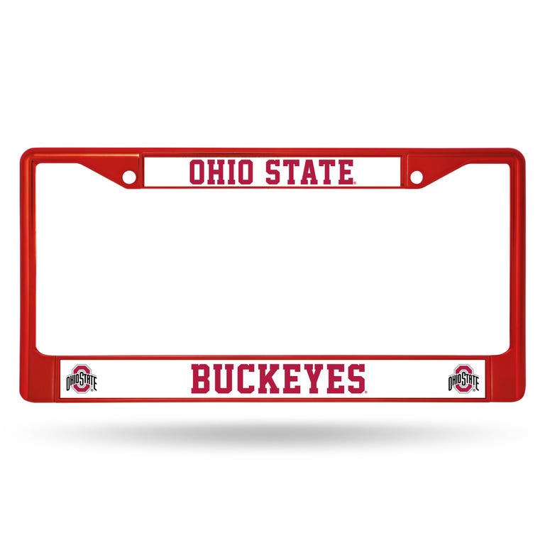 Ohio State Buckeyes Red Metal License Plate Frame