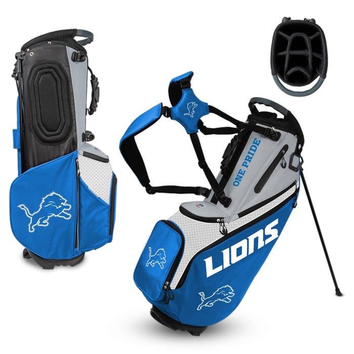 Detroit Lions Hybrid Back Nine Carry Golf Bag
