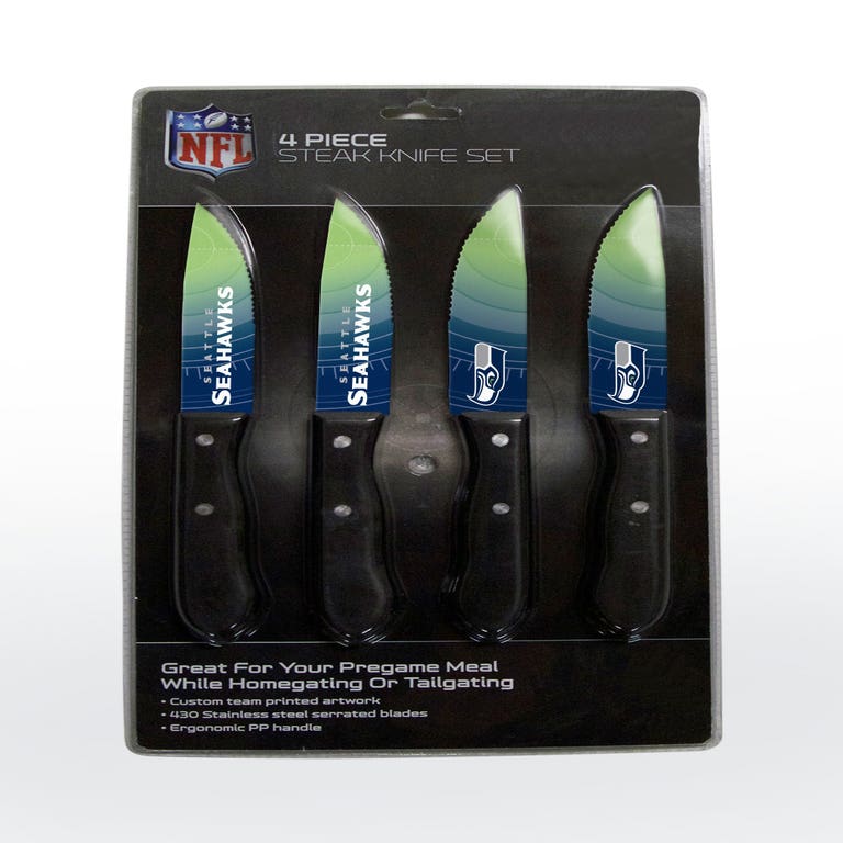 Seattle Seahawks Steak Knife 4 Pack Set