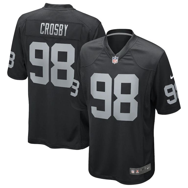 Las Vegas Raiders Maxx Crosby #98 Black Nike Game Jersey